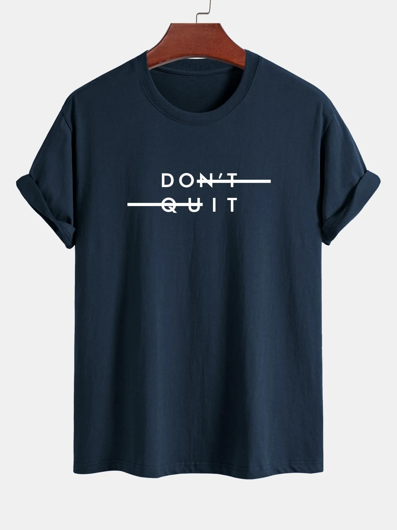 Nicodemo® | Don'T Quit Print Cotton T-Shirt - Image 3
