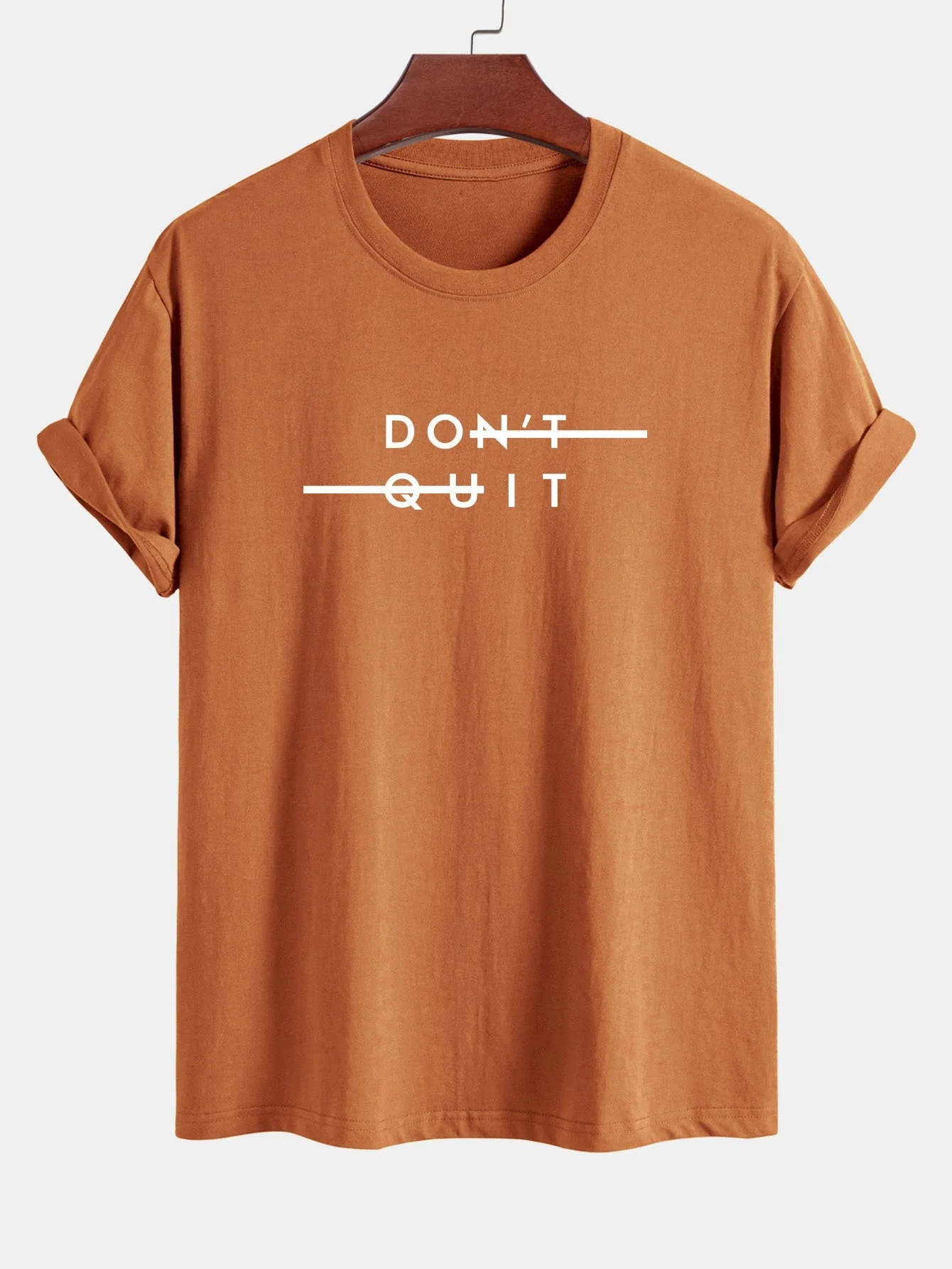 Nicodemo® | Don'T Quit Print Cotton T-Shirt - Image 4