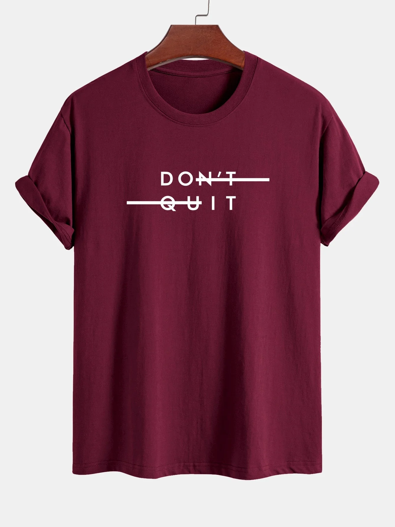 Nicodemo® | Don'T Quit Print Cotton T-Shirt - Image 7