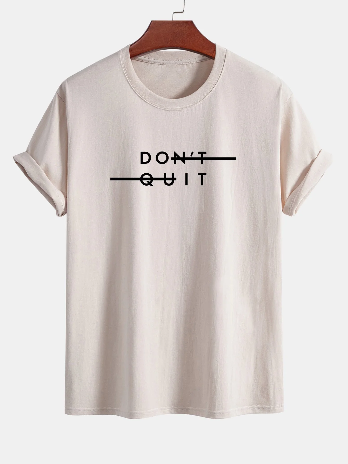 Nicodemo® | Don'T Quit Print Cotton T-Shirt - Image 9