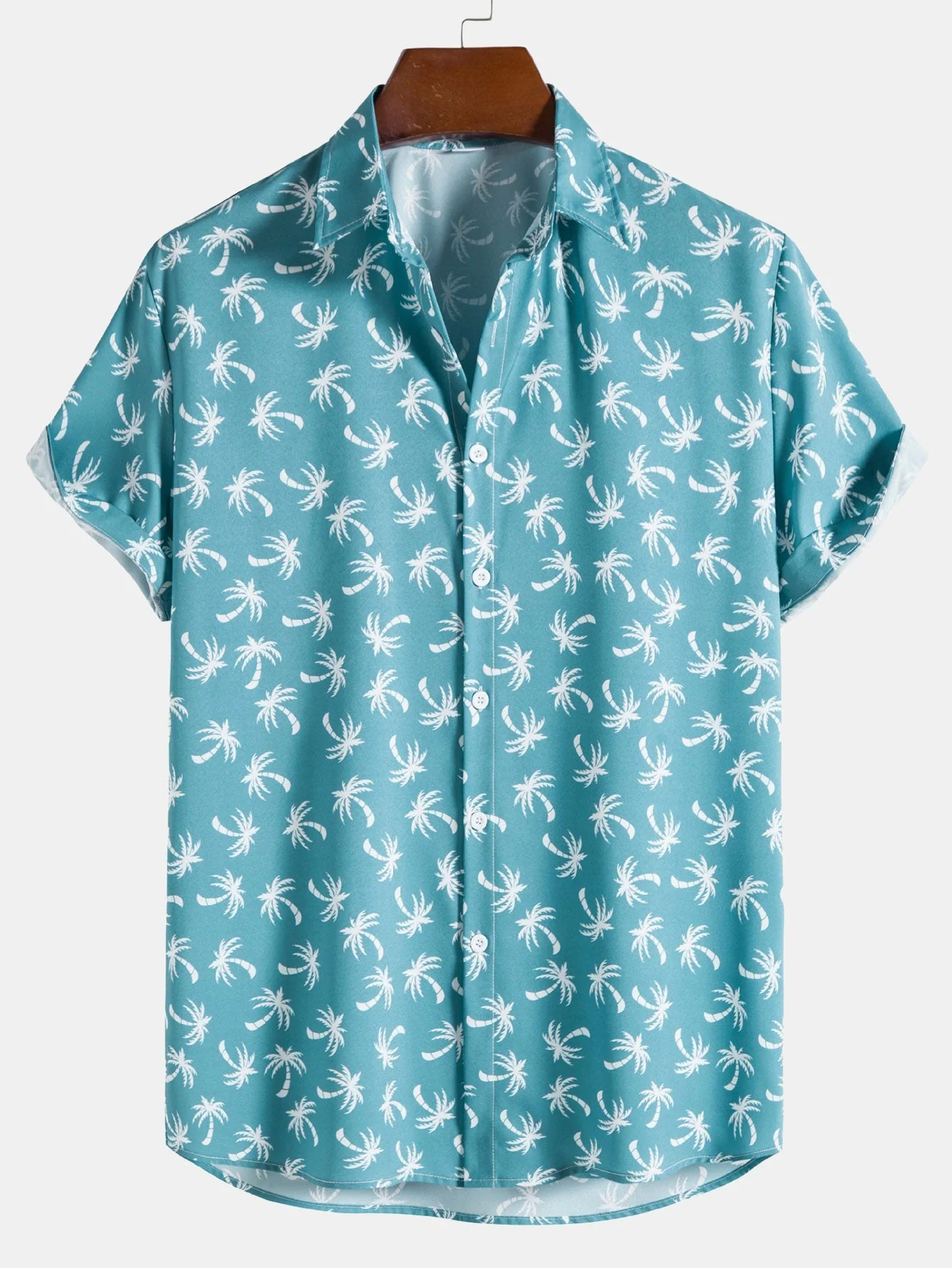 Nicolás® | Coconut Tree Print Shirt