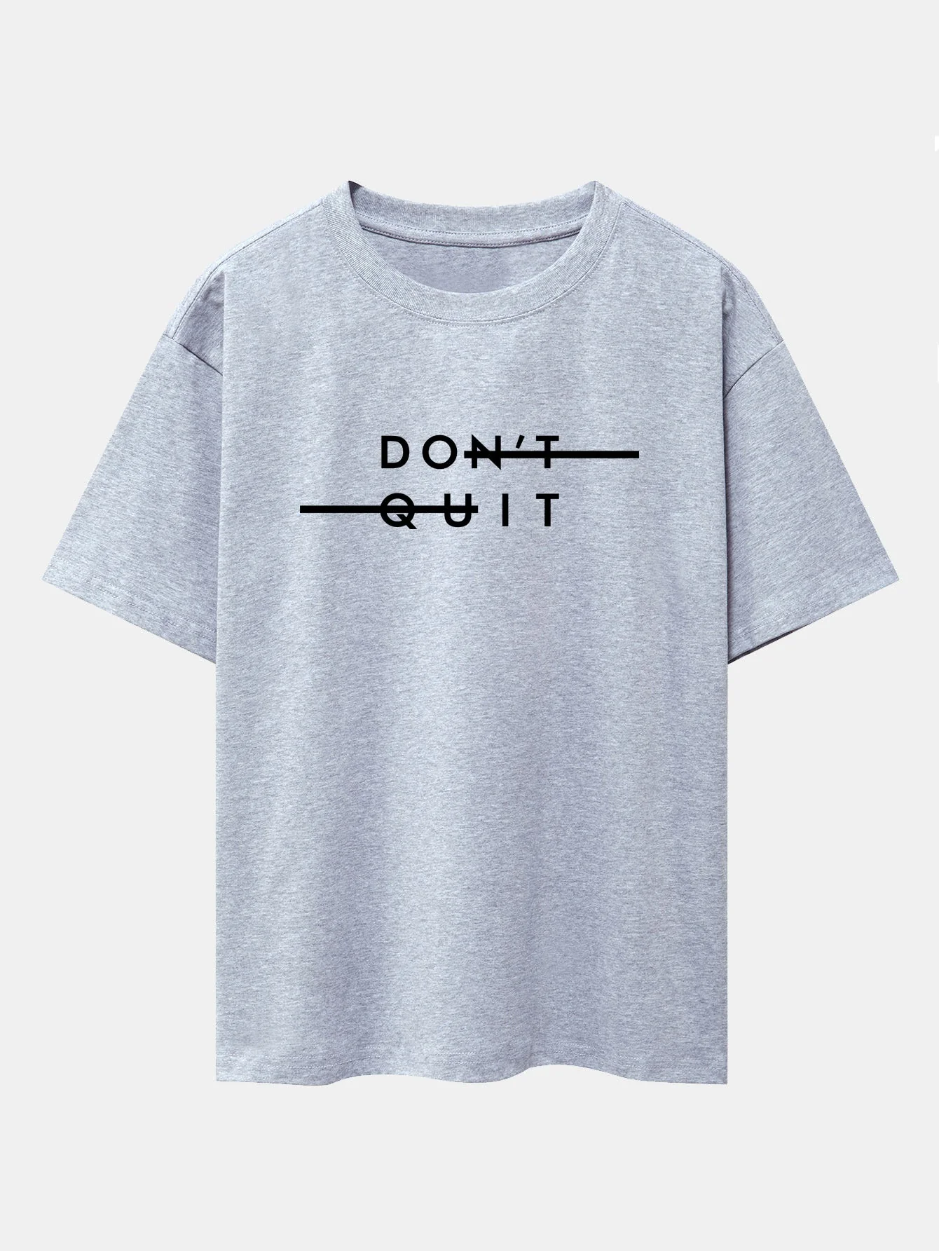 Nicolás® | Don'T Quit Print Drop Shoulder Oversize T-Shirt - Image 13