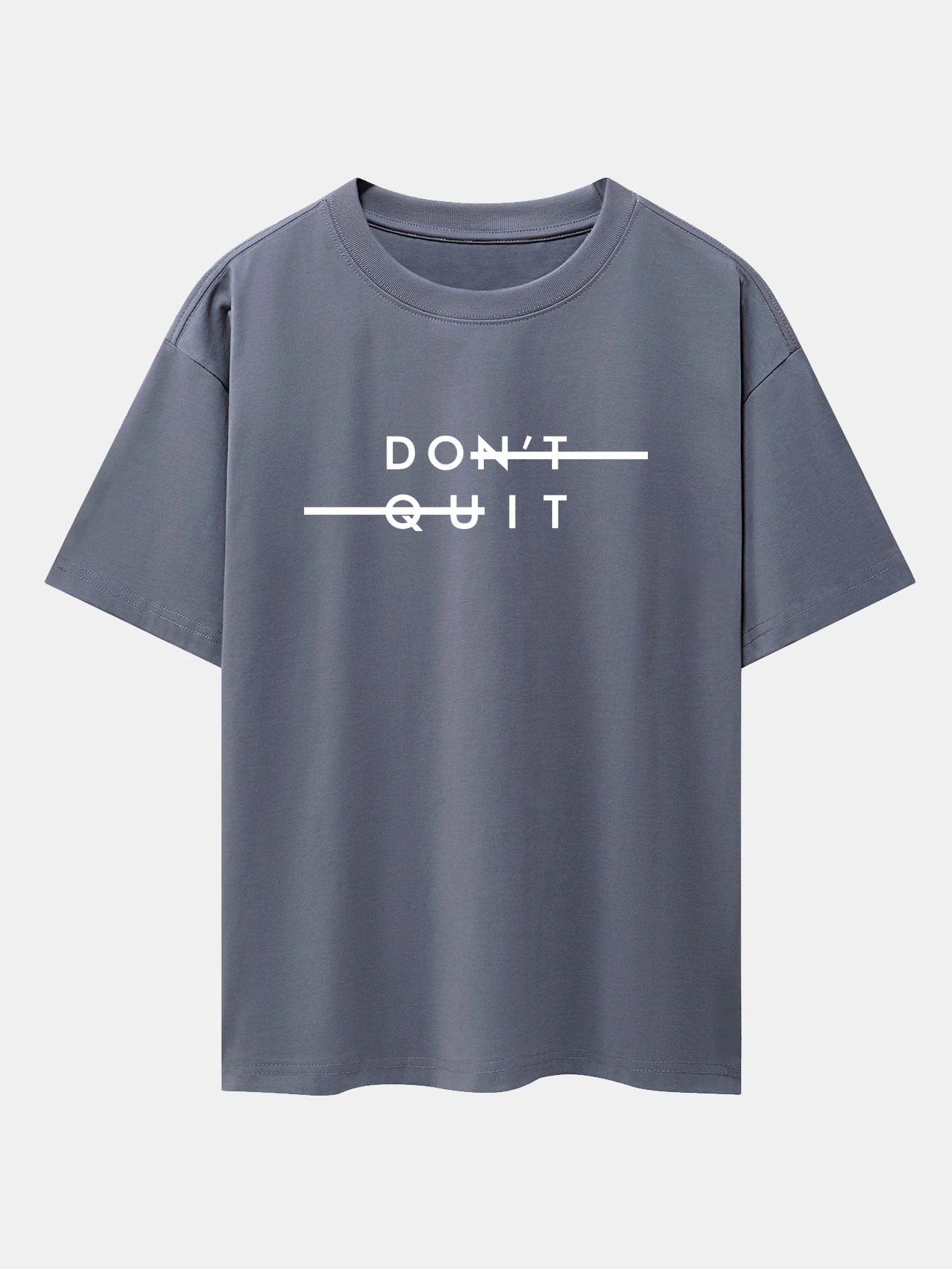 Nicolás® | Don'T Quit Print Drop Shoulder Oversize T-Shirt - Image 6