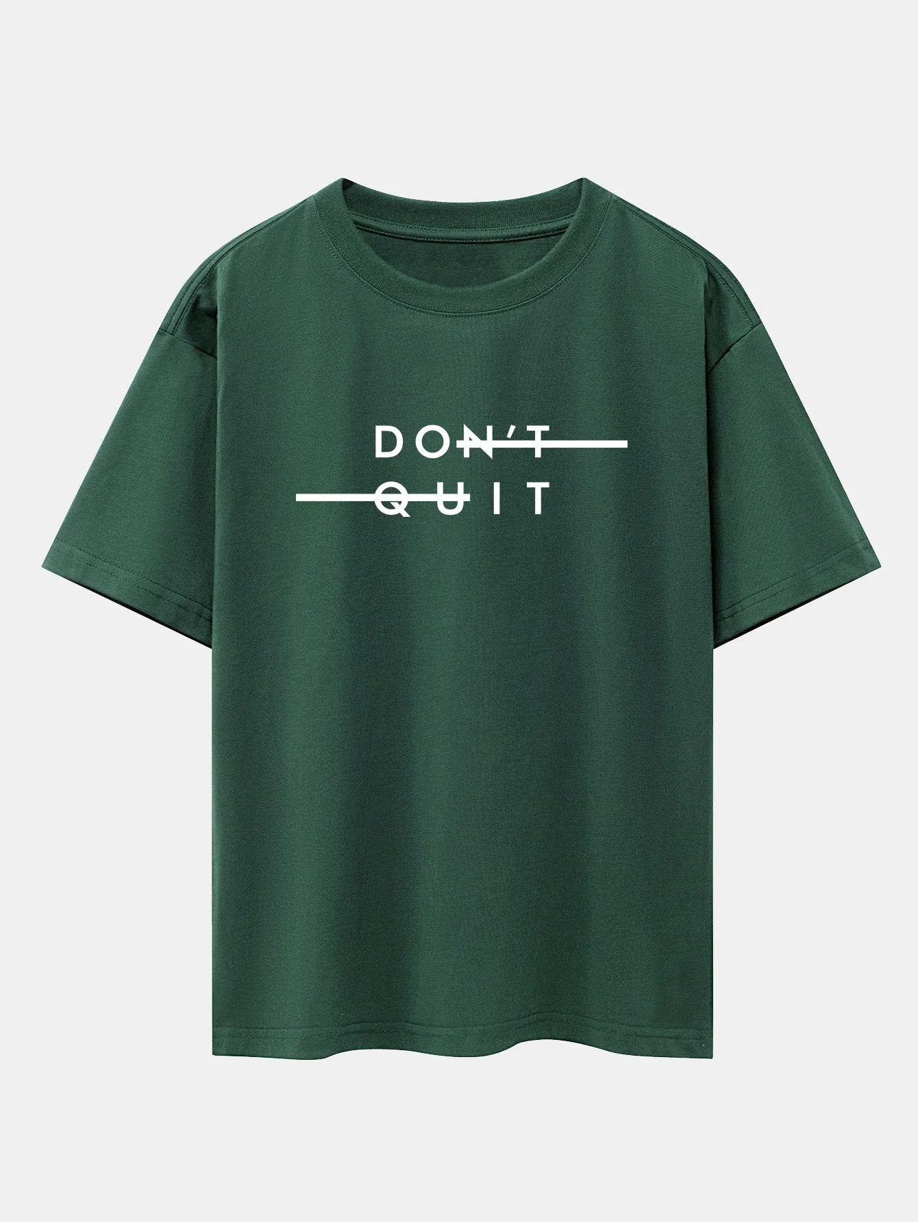 Nicolás® | Don'T Quit Print Drop Shoulder Oversize T-Shirt - Image 9