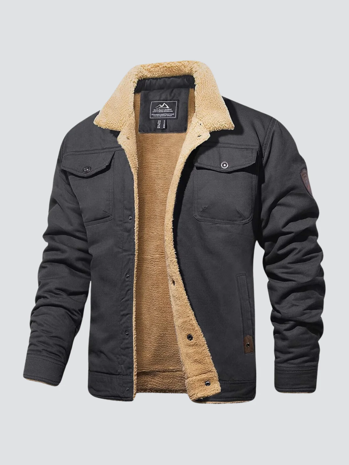 Nicolas | Warm and Elegant Bomber Jacket for Fall - Image 3