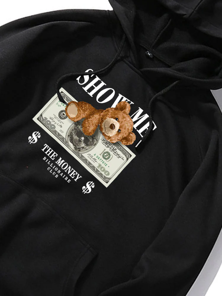 Nikolas | Money Bear Print Hoodie - Image 11
