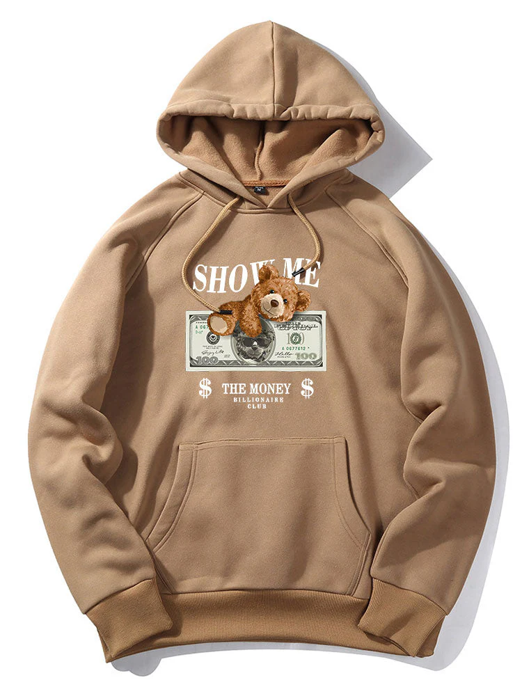 Nikolas | Money Bear Print Hoodie - Image 12