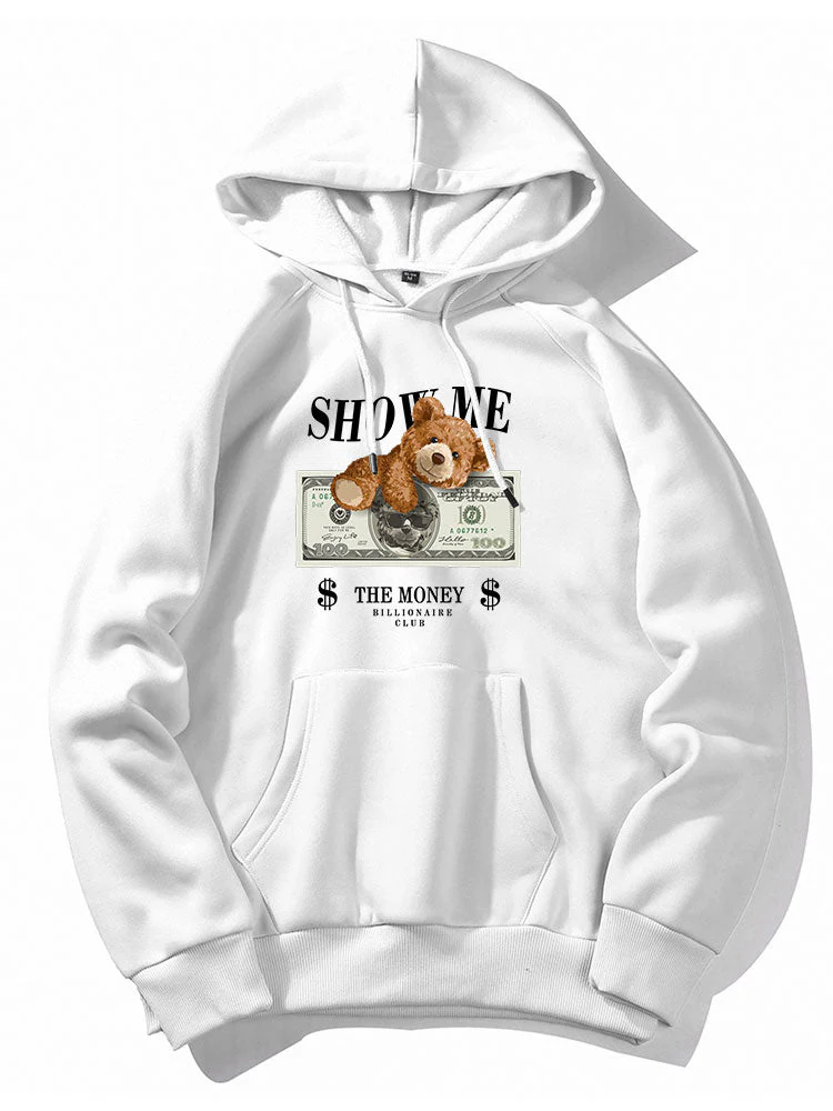 Nikolas | Money Bear Print Hoodie - Image 14