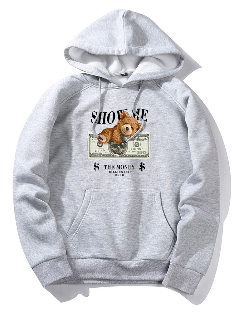 Nikolas | Money Bear Print Hoodie - Image 3