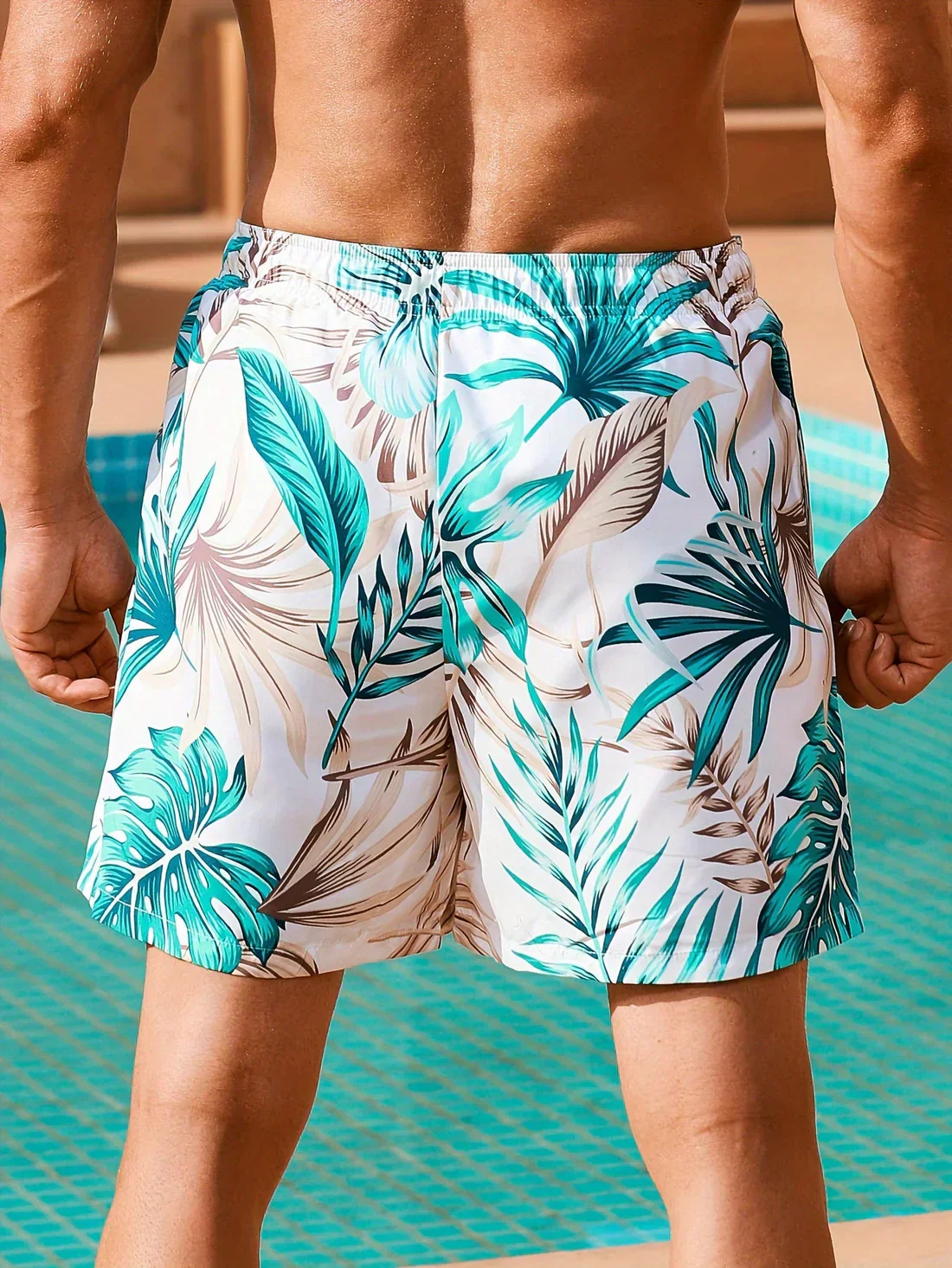 Nino® | Tropical Swim Shorts With Pockets - Image 2