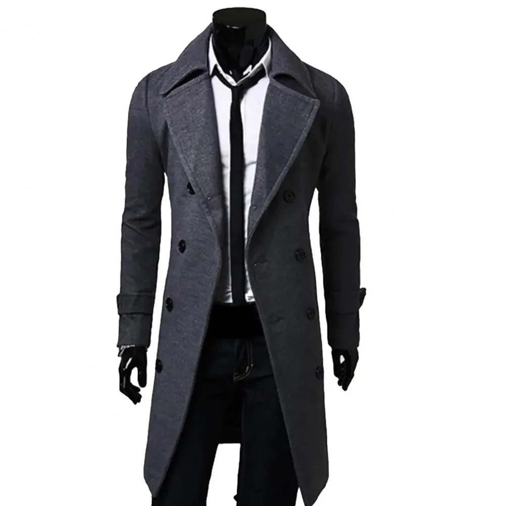Niran | Men's winter coat - double-breasted jacket with wool content and warm lining - Image 5