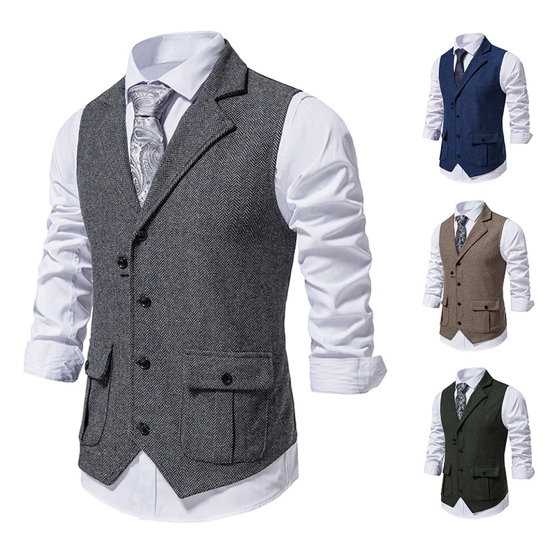 Noah® | Elegant Men's Vest With Side Pockets - Image 2