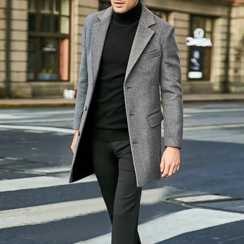 Noah | Men's winter coat - warm wool blend with elegance and classic - Image 4