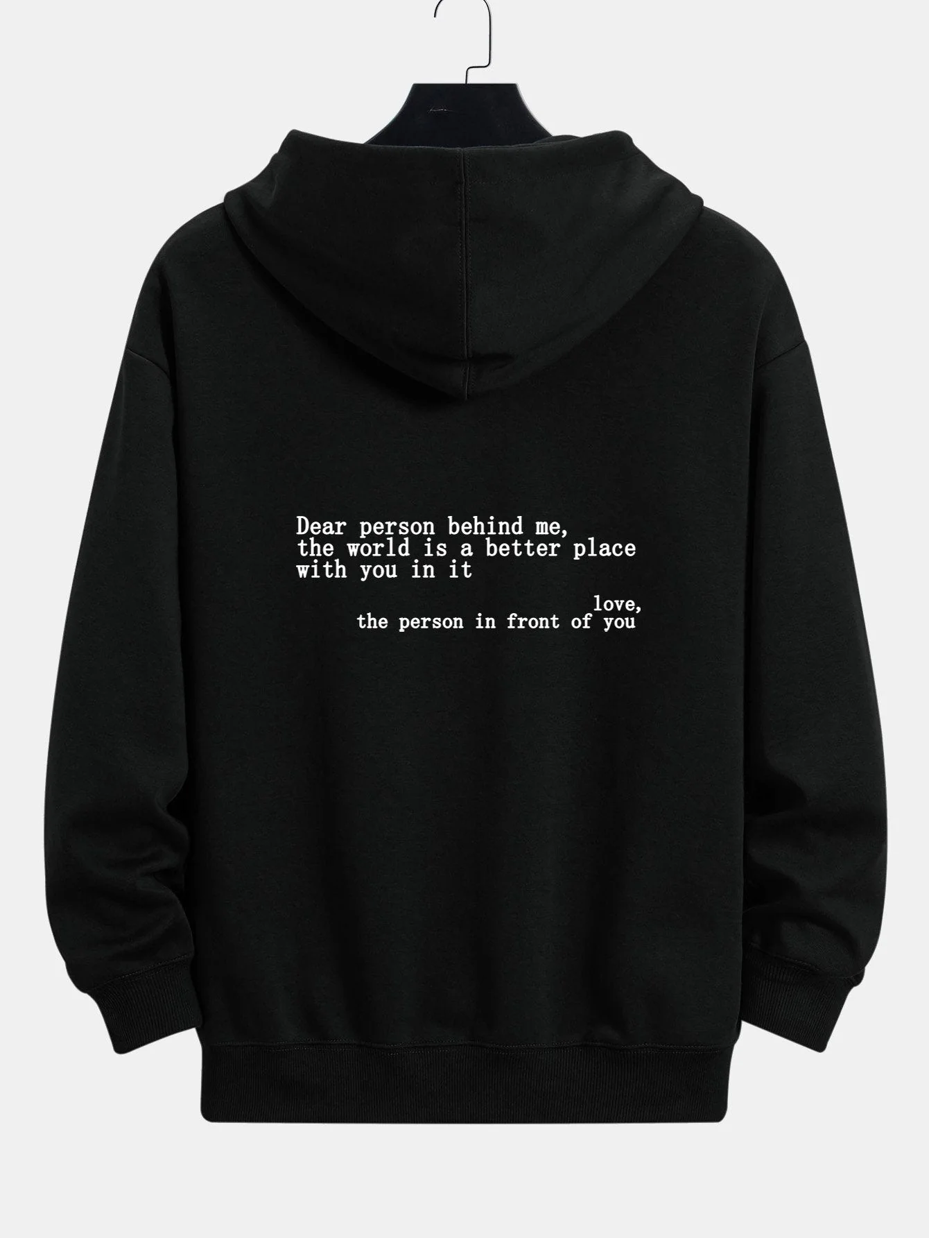 Noah | Slogan Print Relax Fit Hoodie - Image 11