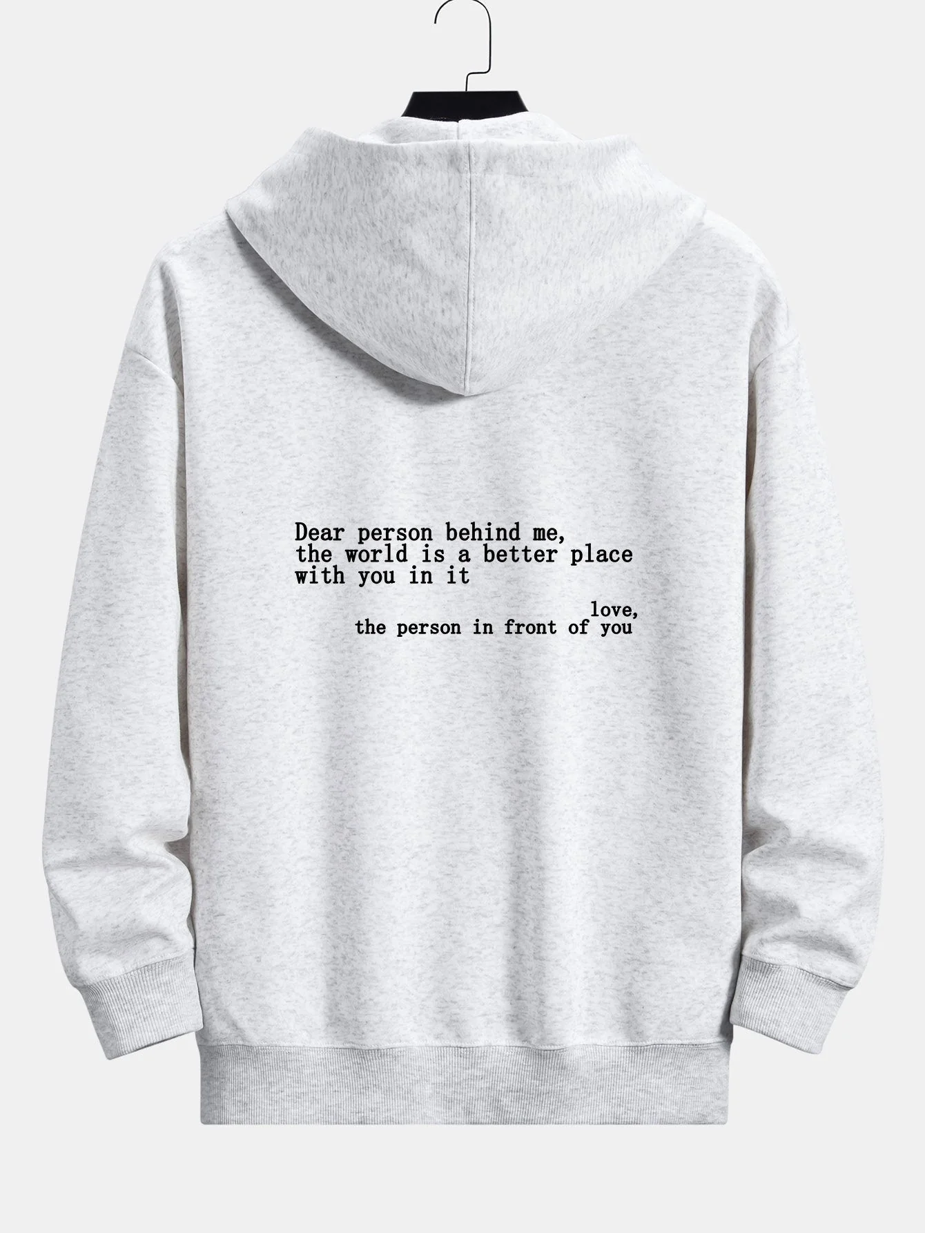 Noah | Slogan Print Relax Fit Hoodie - Image 13