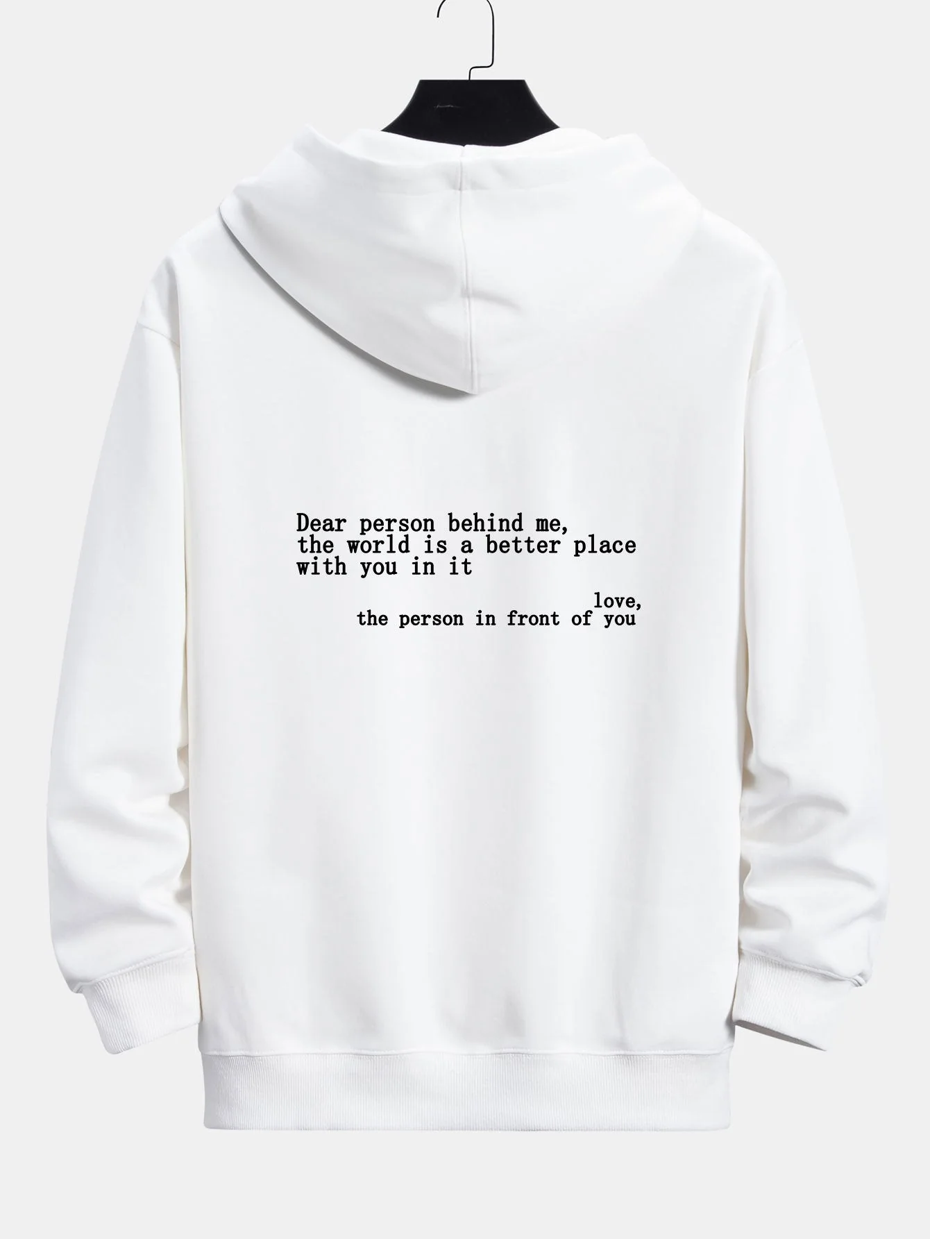 Noah | Slogan Print Relax Fit Hoodie - Image 15
