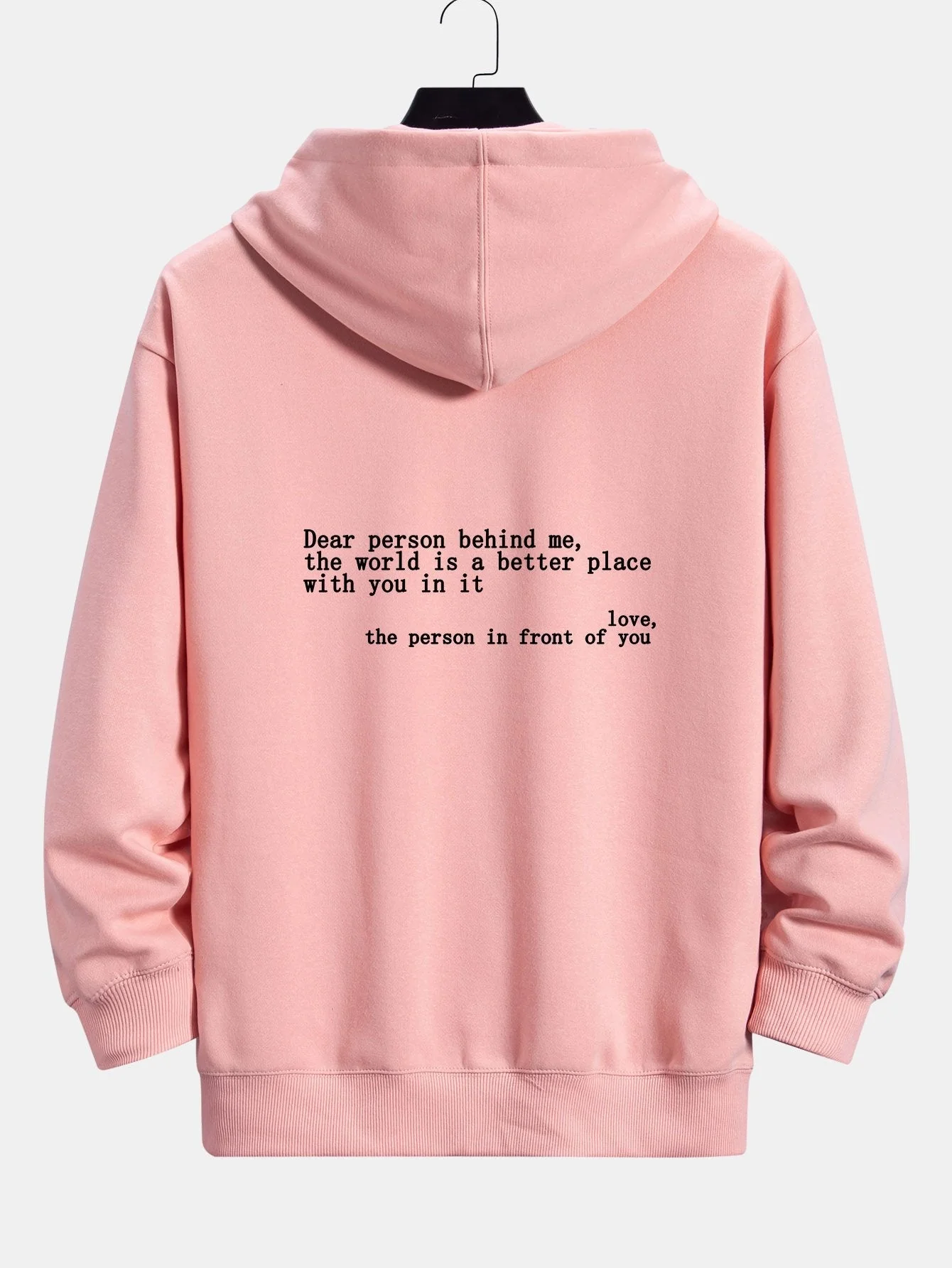 Noah | Slogan Print Relax Fit Hoodie - Image 2