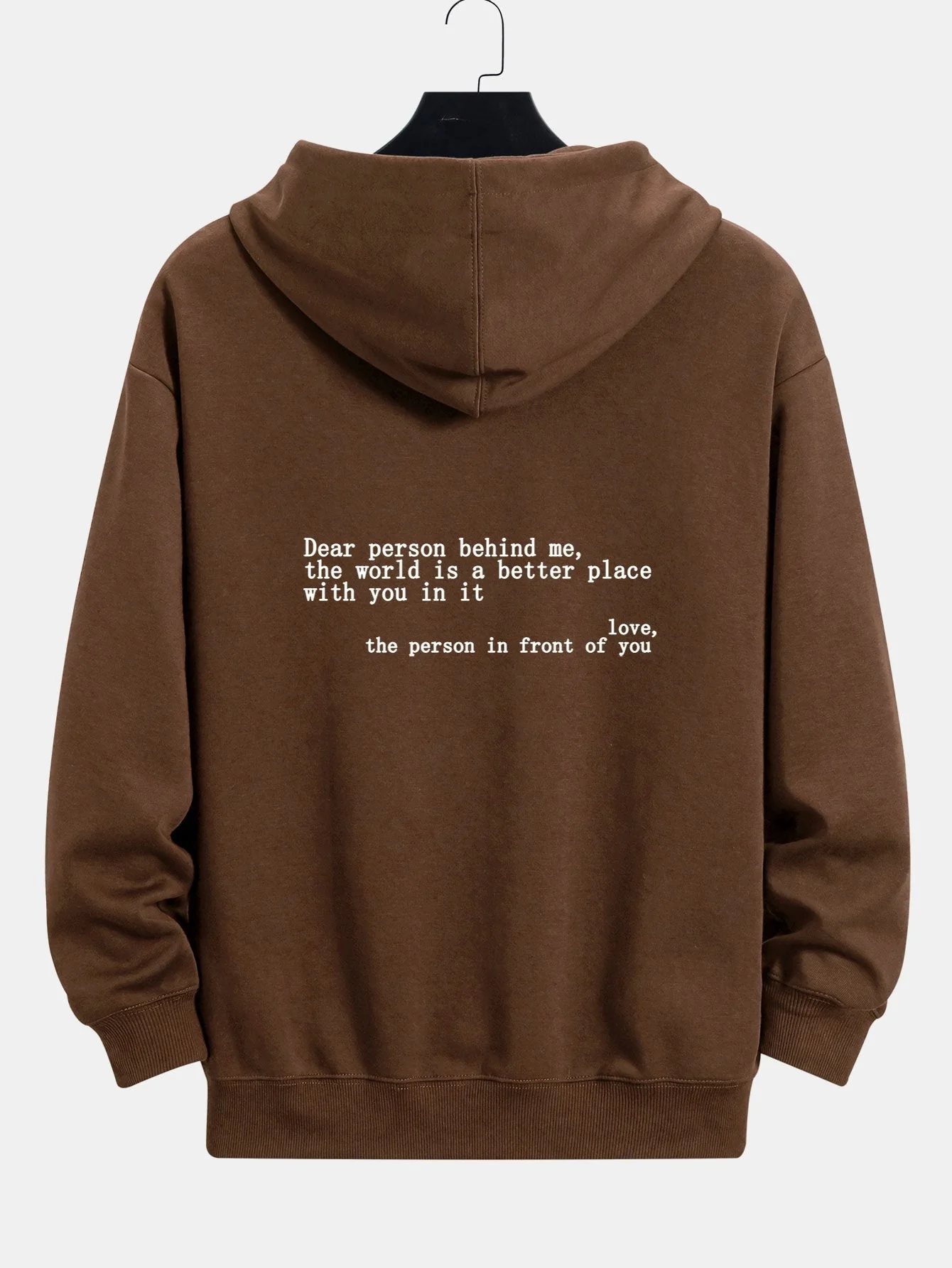 Noah | Slogan Print Relax Fit Hoodie - Image 6