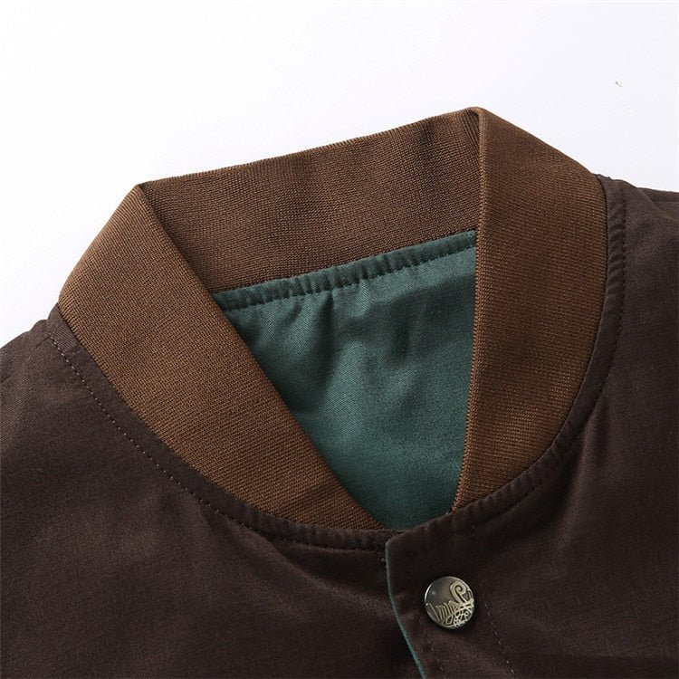 Noam | Vintage bomber jacket with button closure - Image 13