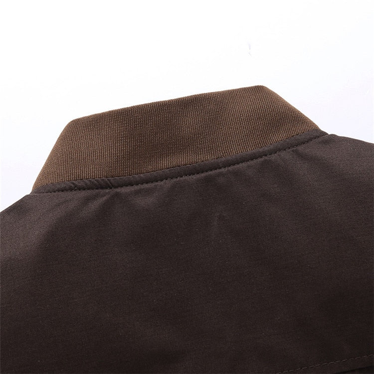 Noam | Vintage bomber jacket with button closure - Image 3