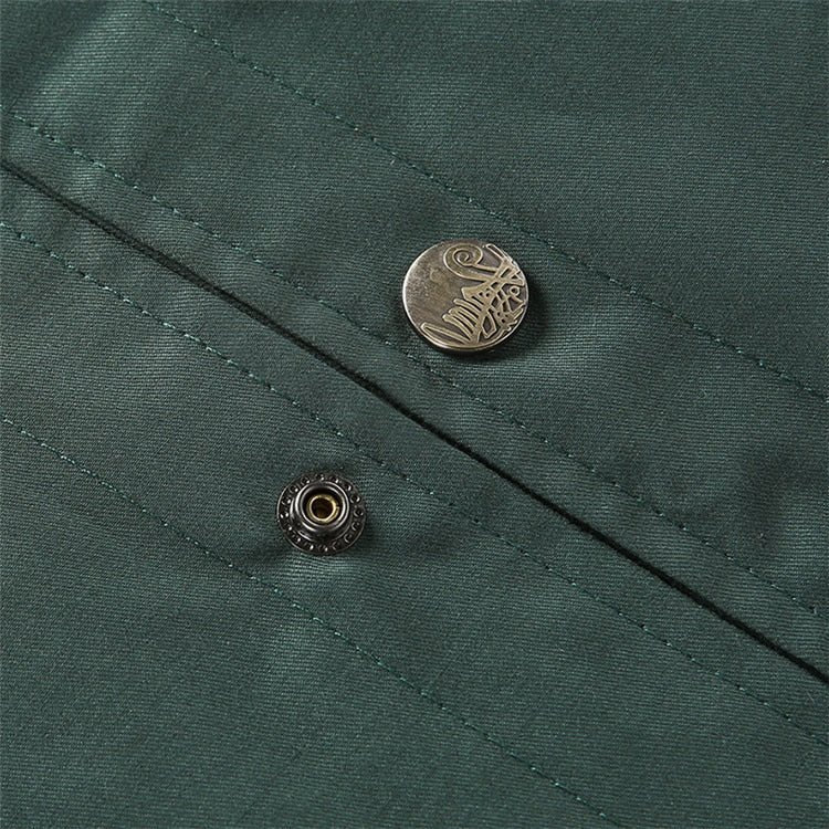 Noam | Vintage bomber jacket with button closure - Image 4