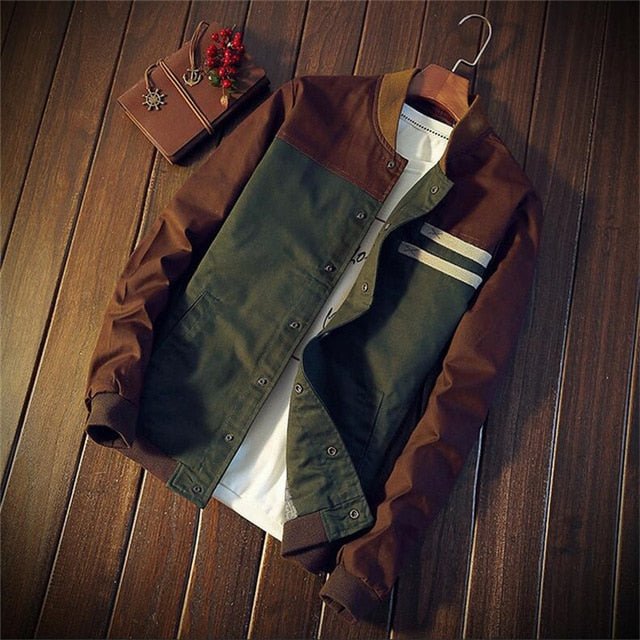 Noam | Vintage bomber jacket with button closure - Image 7