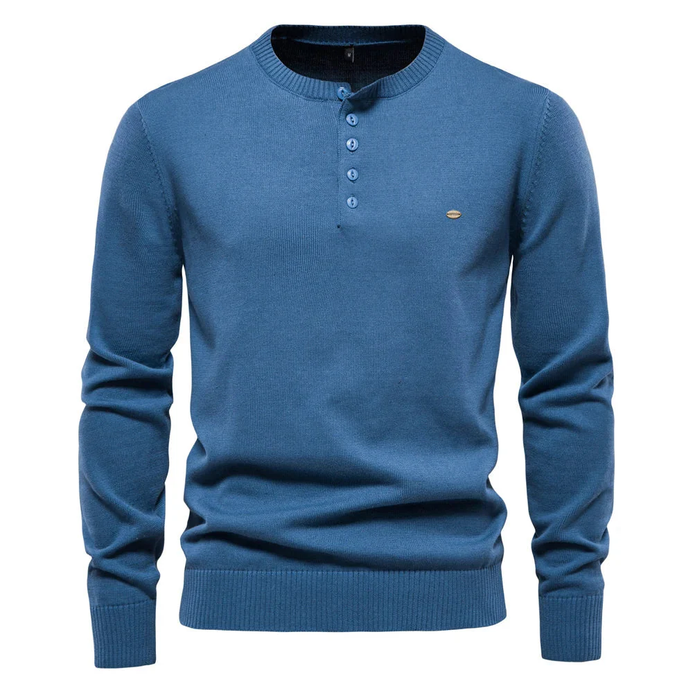 Nolan® | Men'S Casual Henley Sweater - Image 7