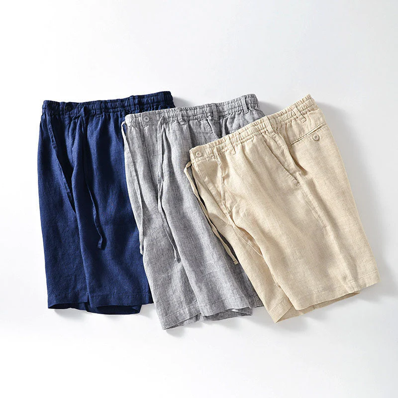 Nolan | Lorenzo Linen Shorts - Image 7