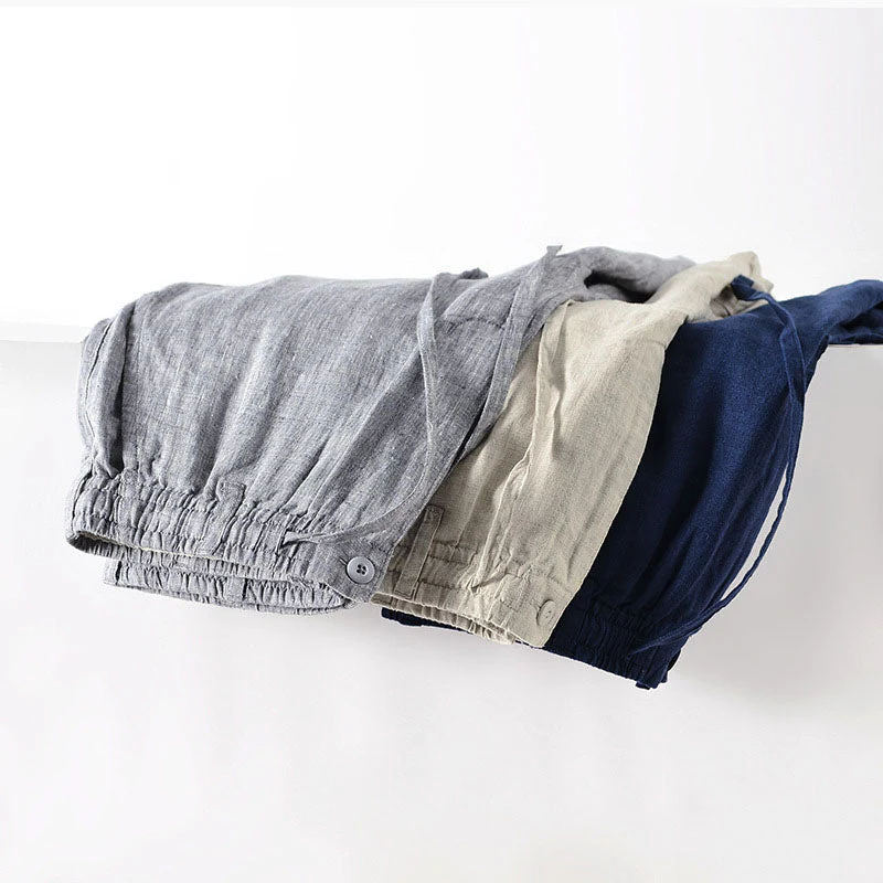 Nolan | Lorenzo Linen Shorts - Image 9
