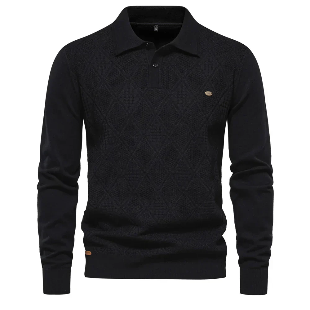 Norman® | Classic Cotton Polo Sweater - Image 8