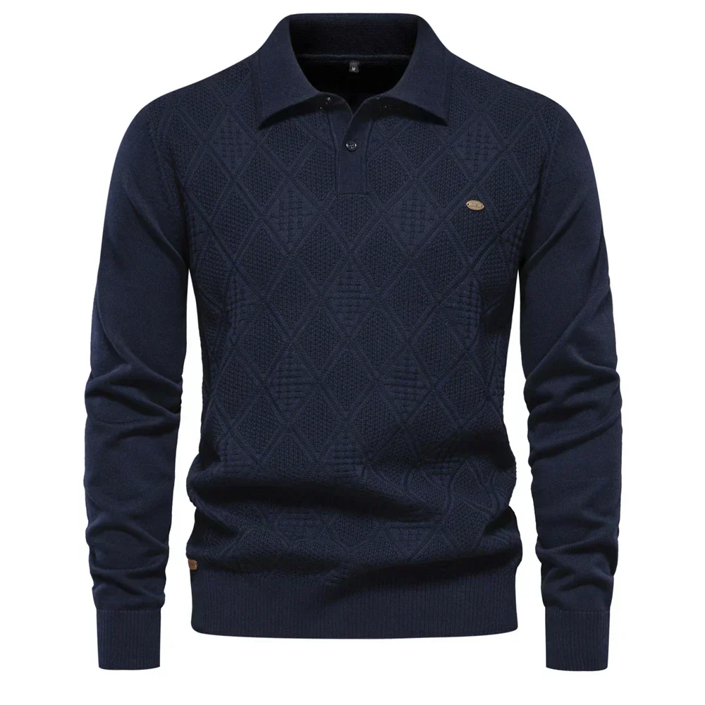 Norman® | Classic Cotton Polo Sweater - Image 9