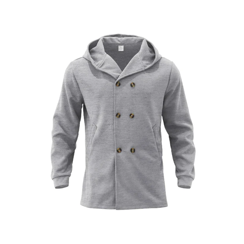 Numa | Men's Wool Coat with Hood - Double Breasted Warm & Elegant - Image 2