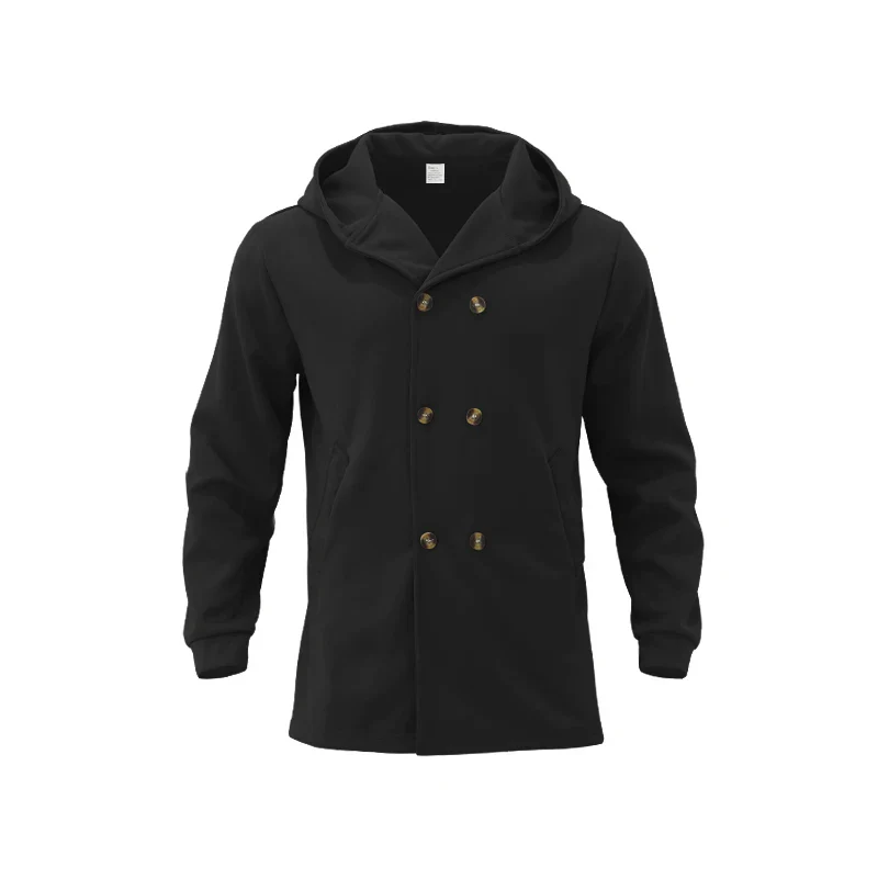 Numa | Men's Wool Coat with Hood - Double Breasted Warm & Elegant - Image 27