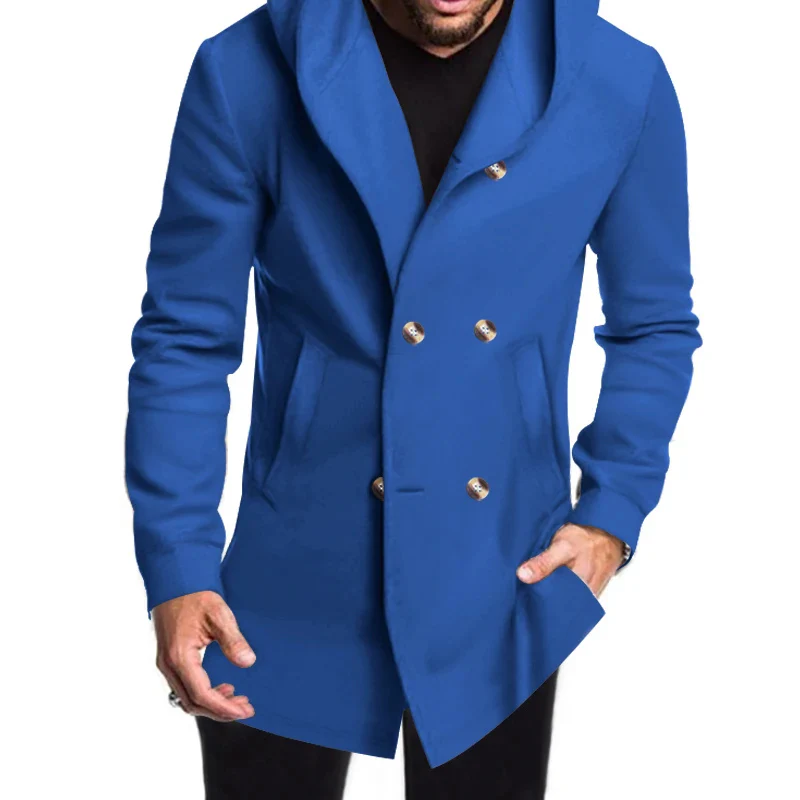 Numa | Men's Wool Coat with Hood - Double Breasted Warm & Elegant - Image 30