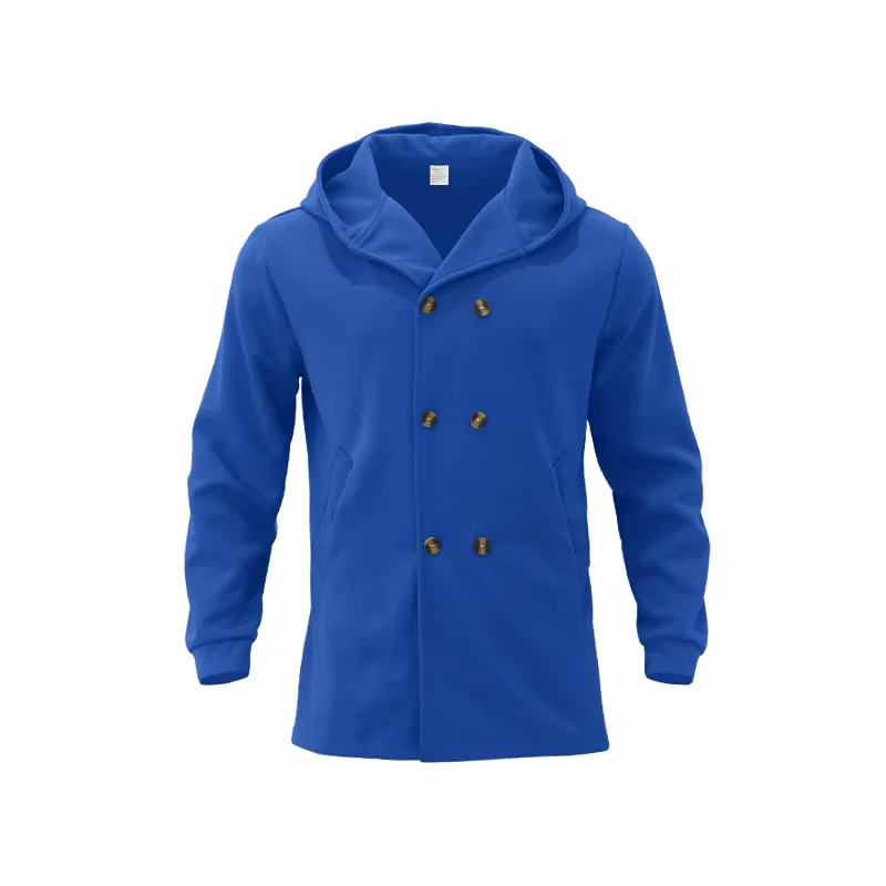 Numa | Men's Wool Coat with Hood - Double Breasted Warm & Elegant - Image 8