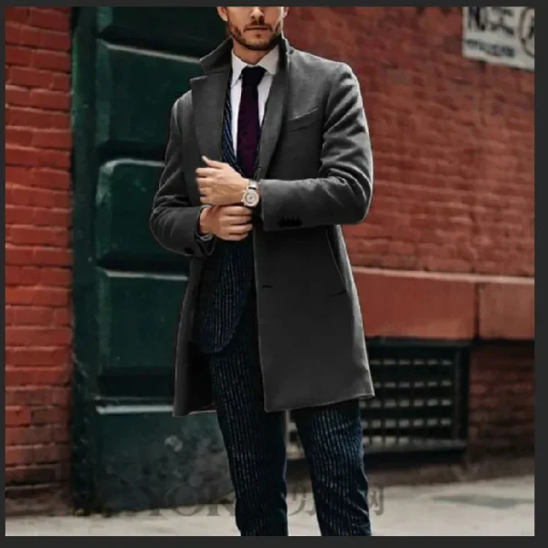 Oban | Classic men's wool coat - timelessly elegant for business and leisure - Image 2