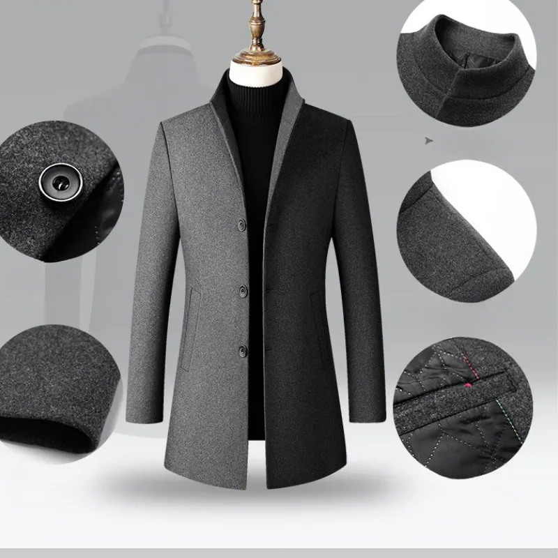 Oleg | Men's two-tone winter coat - elegant comfort for cold days - Image 13
