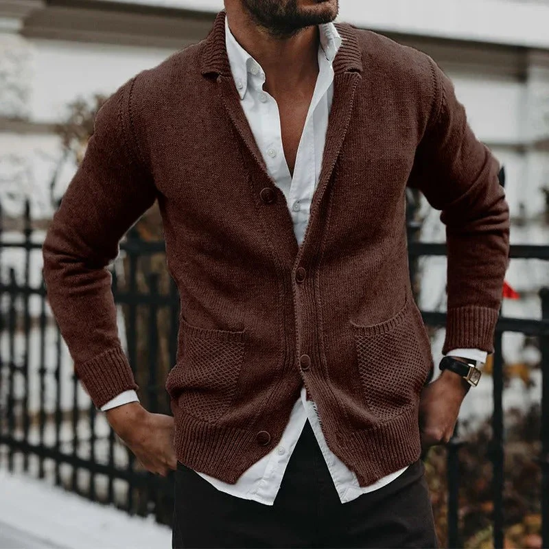 Oliver® | Knitted sweater with pockets and buttons - Image 5
