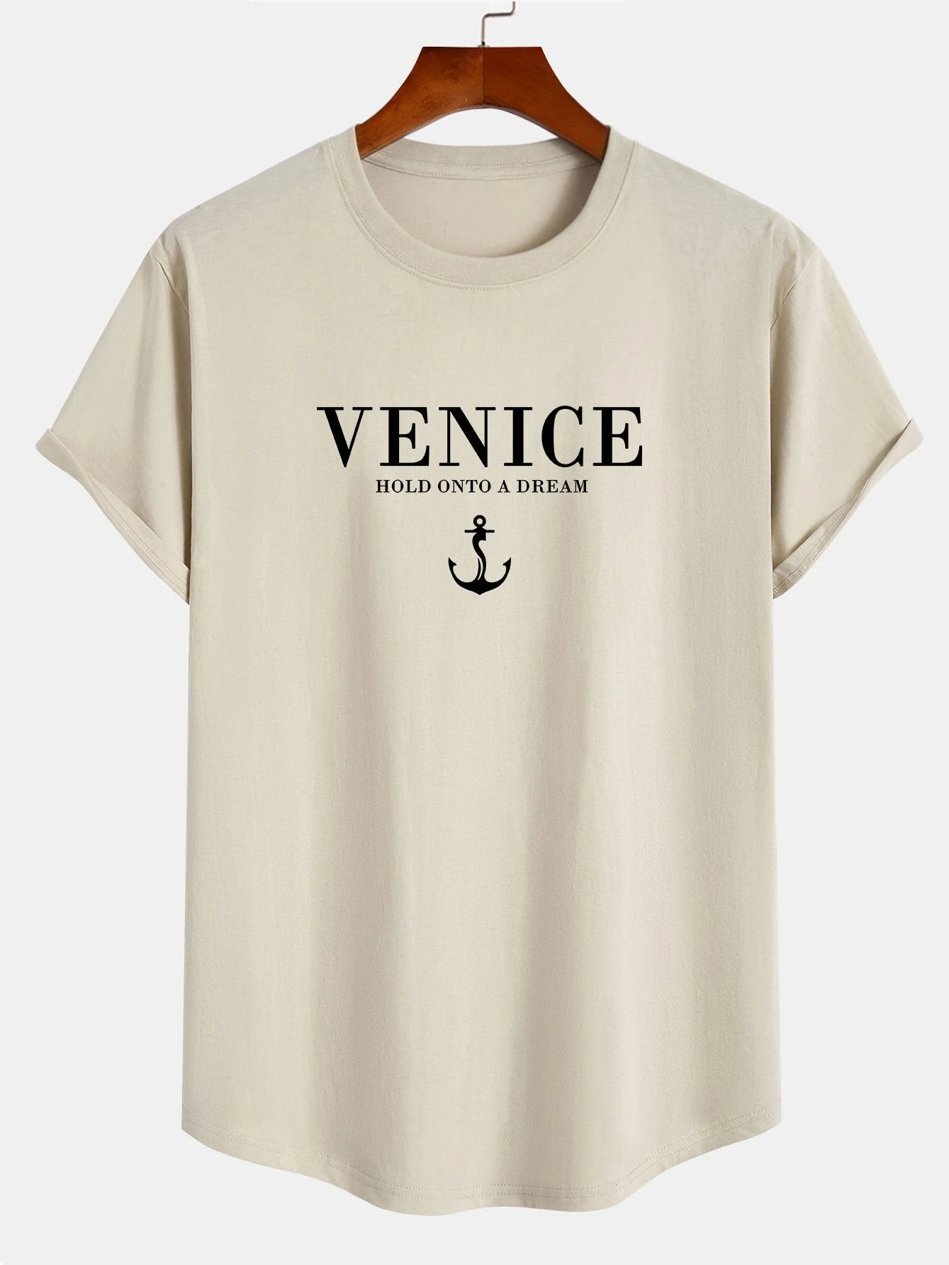 Oliver® | Venice Anchor Print Cotton Arc Hem T-Shirt - Image 2