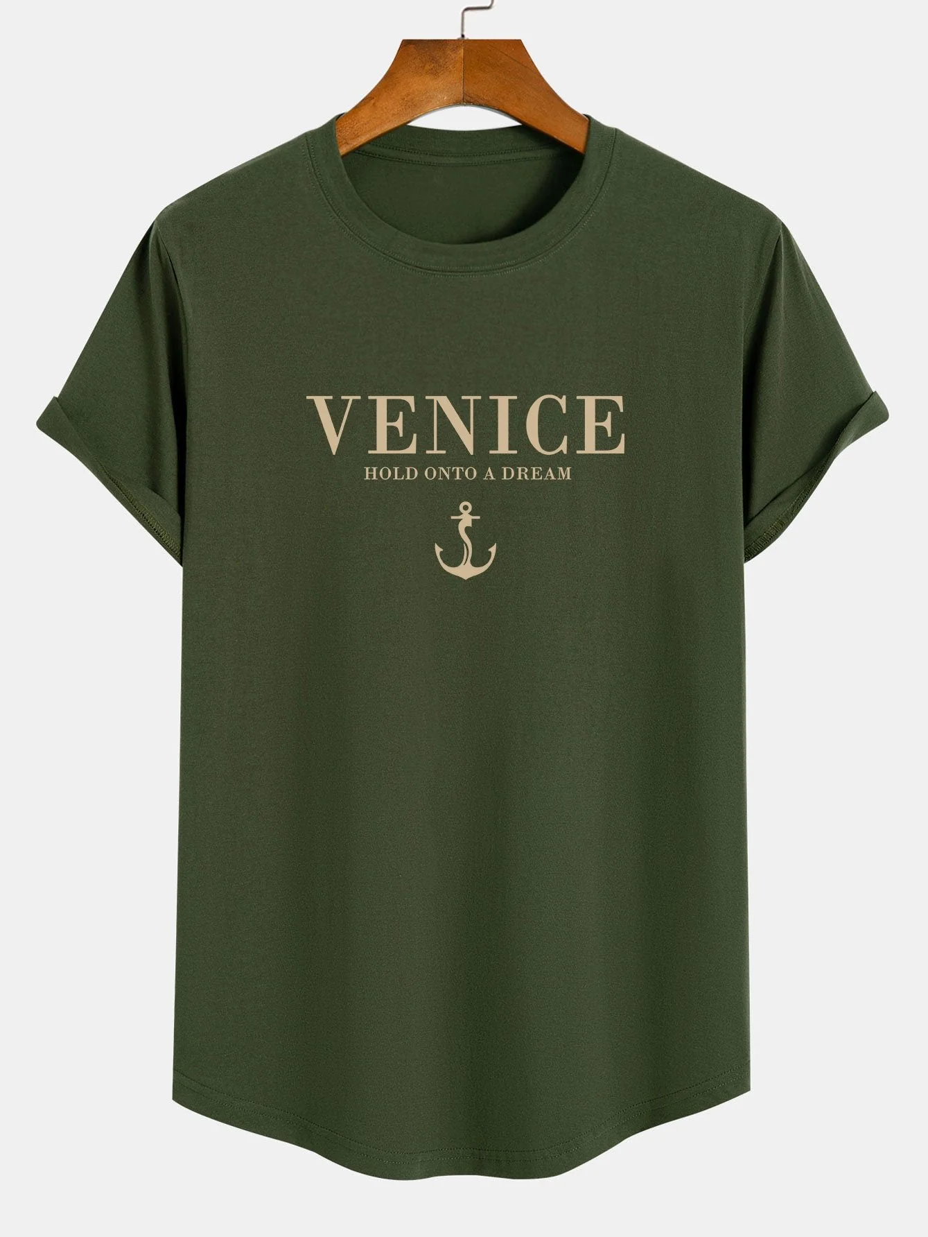 Oliver® | Venice Anchor Print Cotton Arc Hem T-Shirt - Image 5