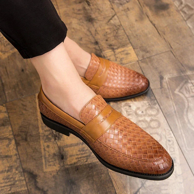 Oliver | Elegant Woven Loafers - Image 4