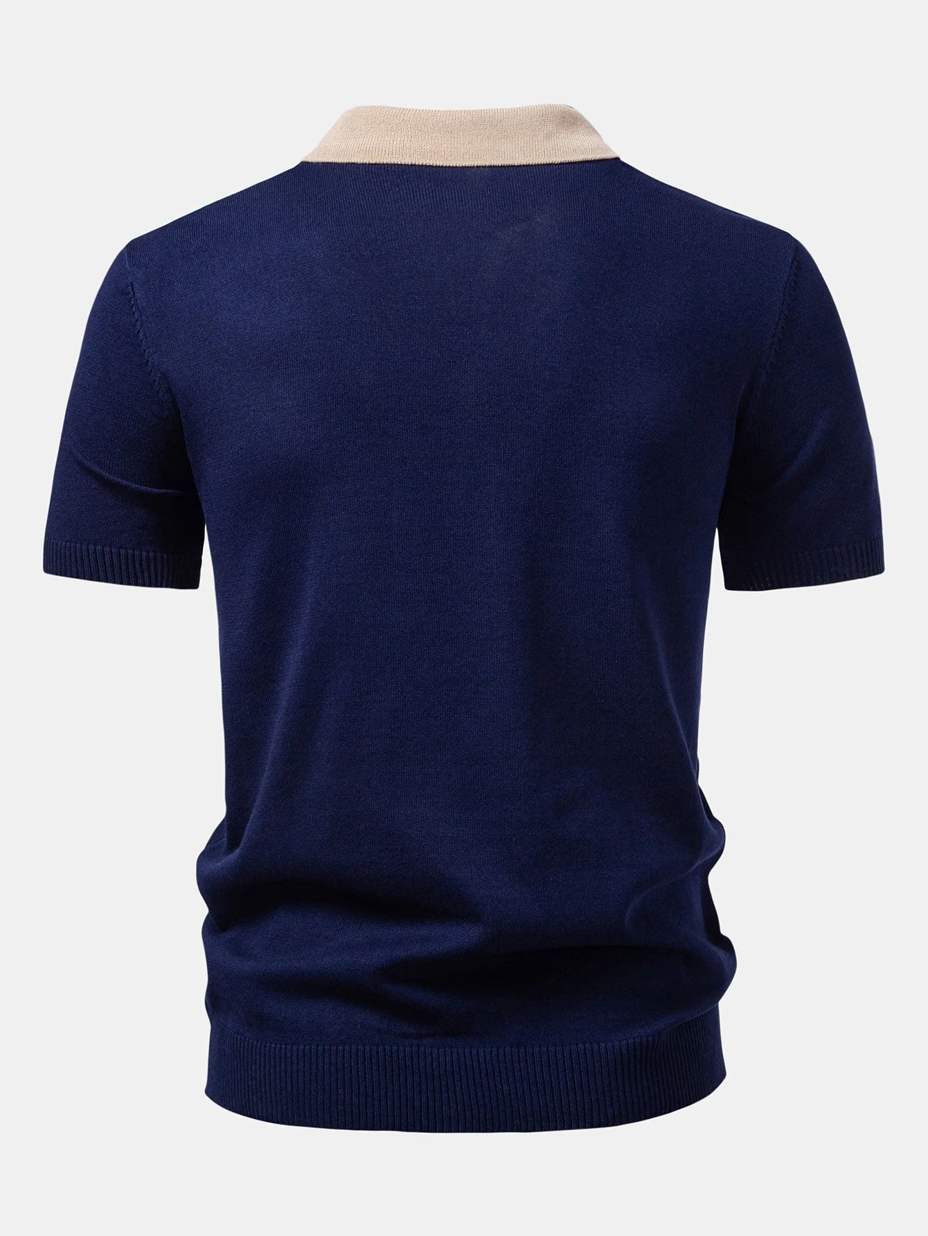 Oliver | Textured Color Block Knit Polo - Image 2