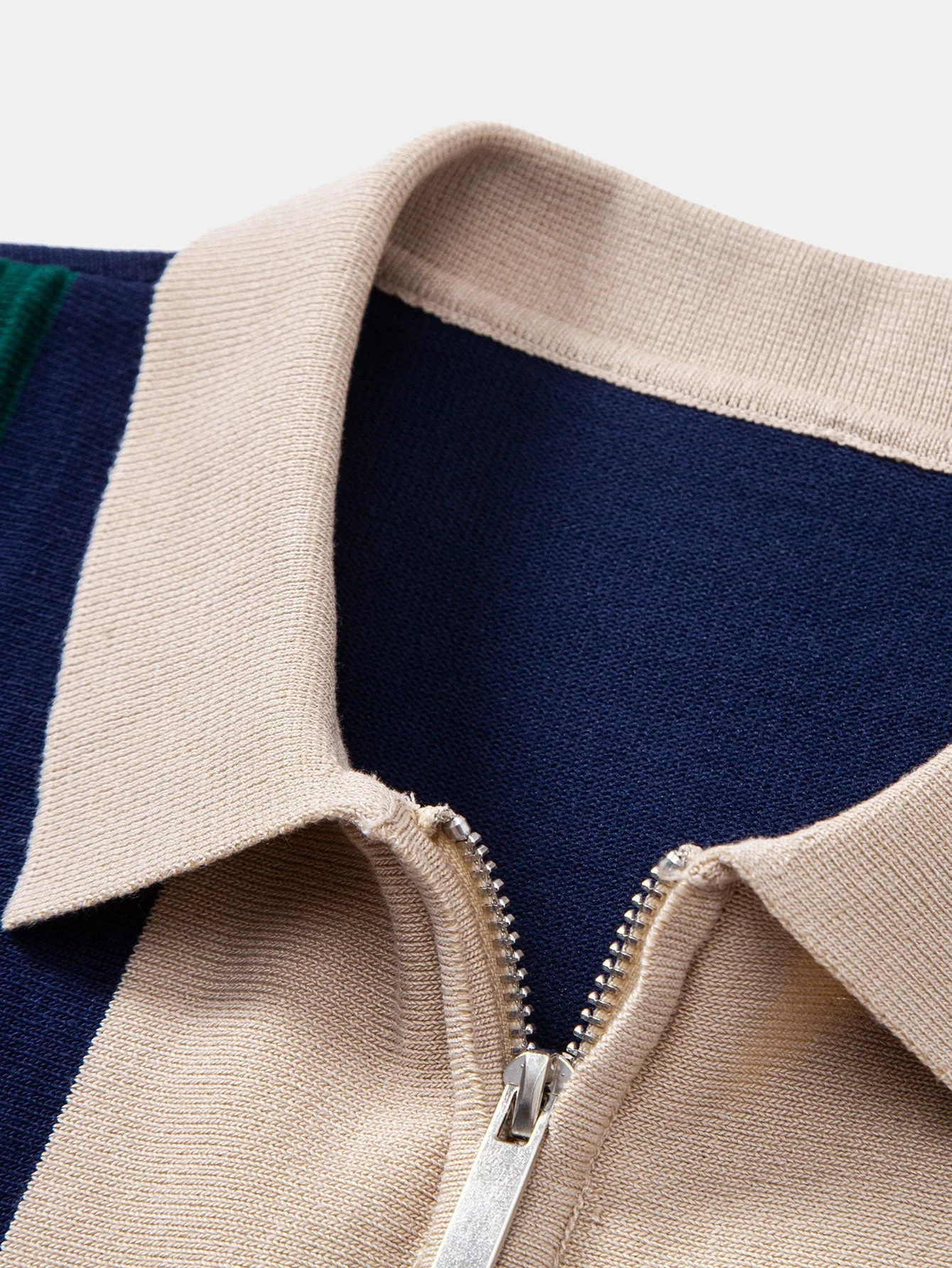 Oliver | Textured Color Block Knit Polo - Image 5