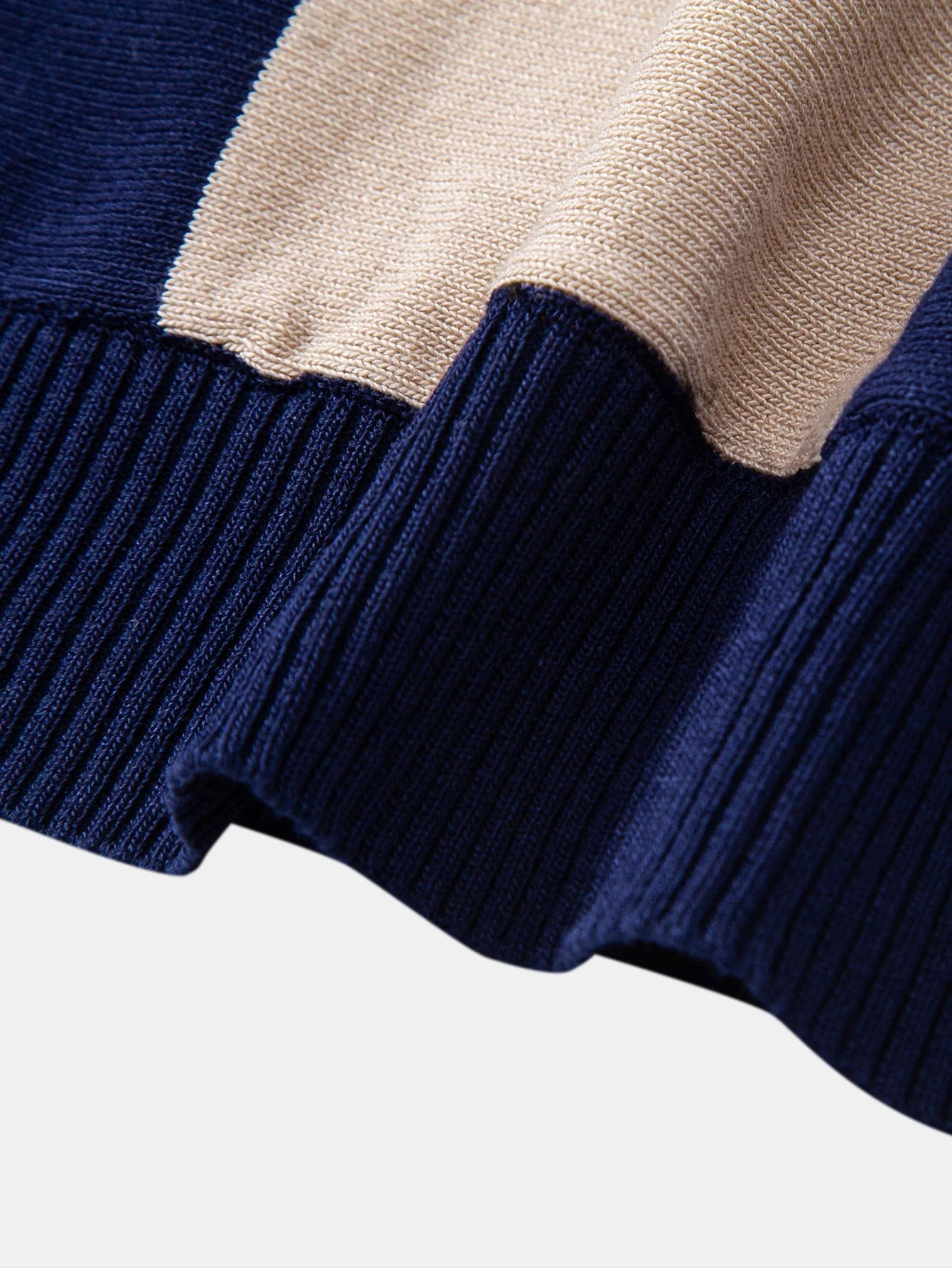 Oliver | Textured Color Block Knit Polo - Image 7