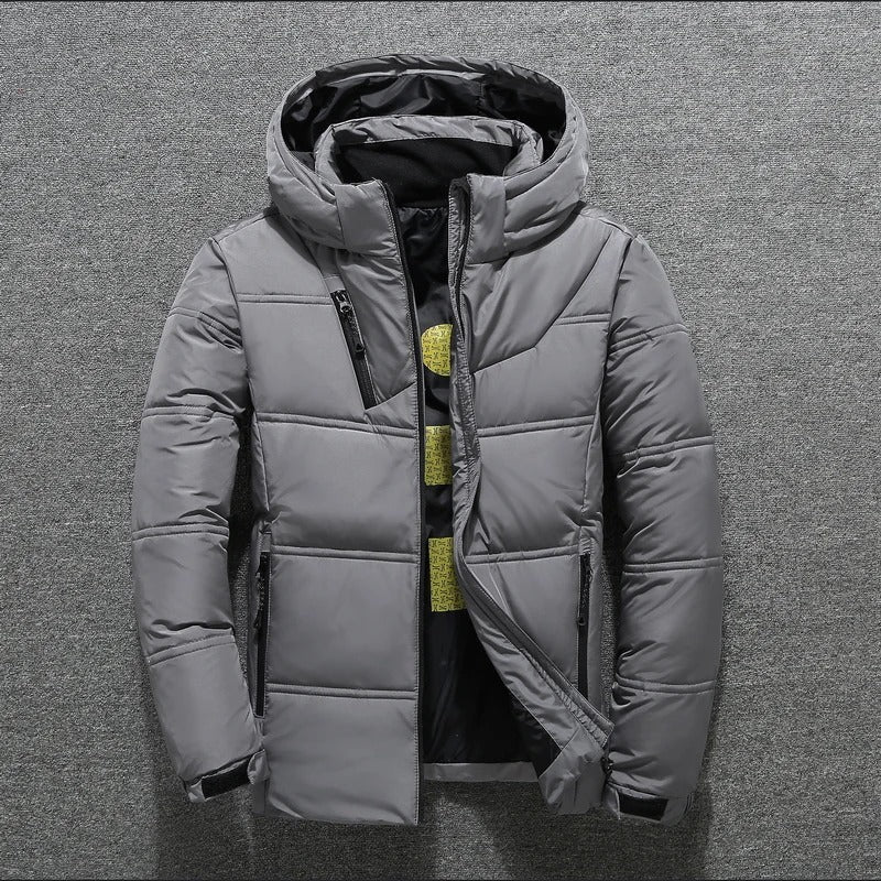 Olmo® | Men’s Quilted Puffer Jacket With Pockets - Image 4