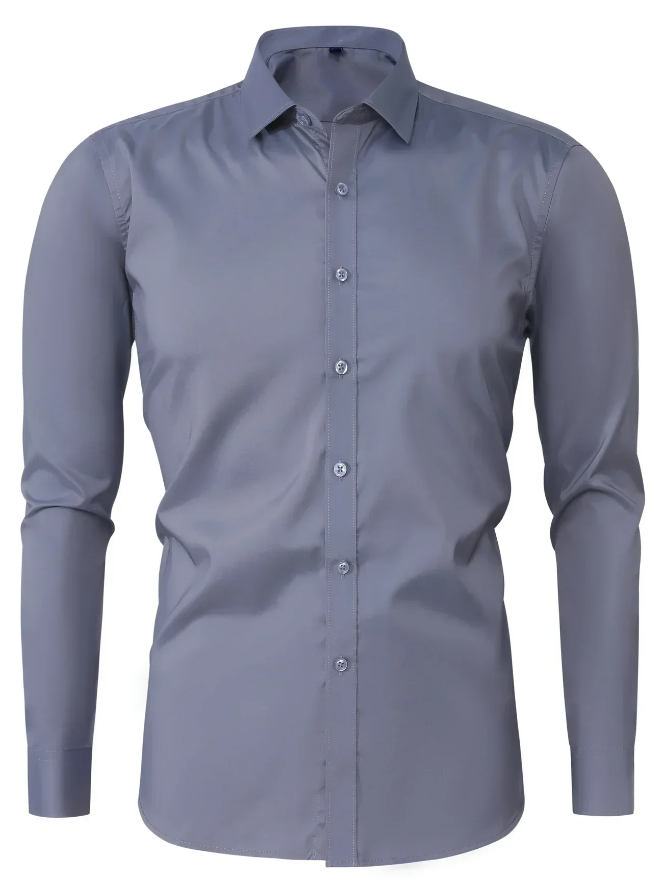 Omar | Elegant long-sleeved button-down shirt - Image 25
