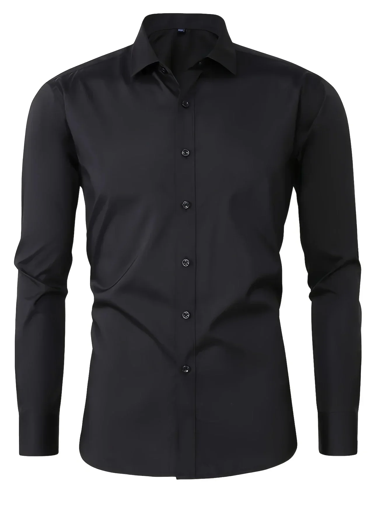Omar | Elegant long-sleeved button-down shirt - Image 3