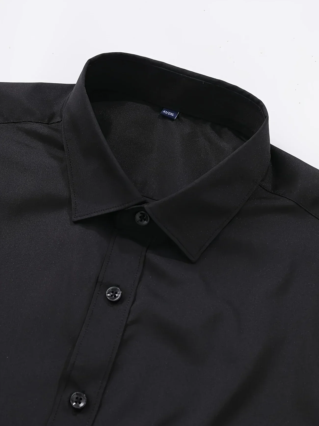 Omar | Elegant long-sleeved button-down shirt - Image 4