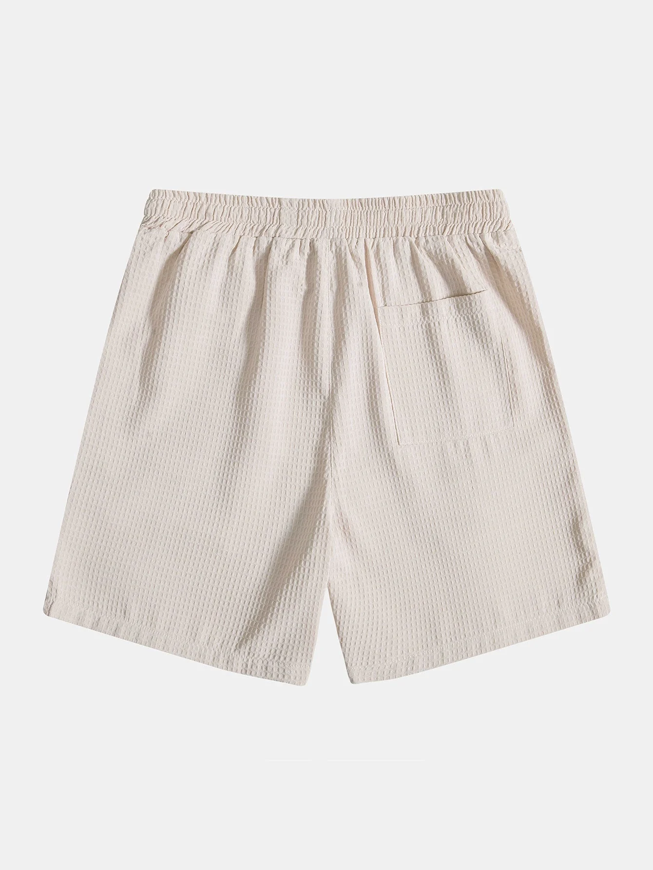 Orestes® | Waffle Polo Collar Shirt With Pocket & Waffle Shorts - Image 8