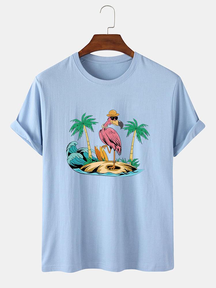 Orlando® | Flamingo On Vacation Print T-Shirt - Image 2